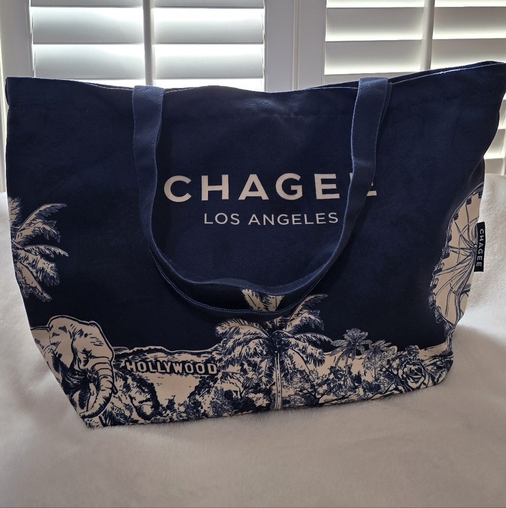 Chagee Tote Bag and LA Hollywood Pin
